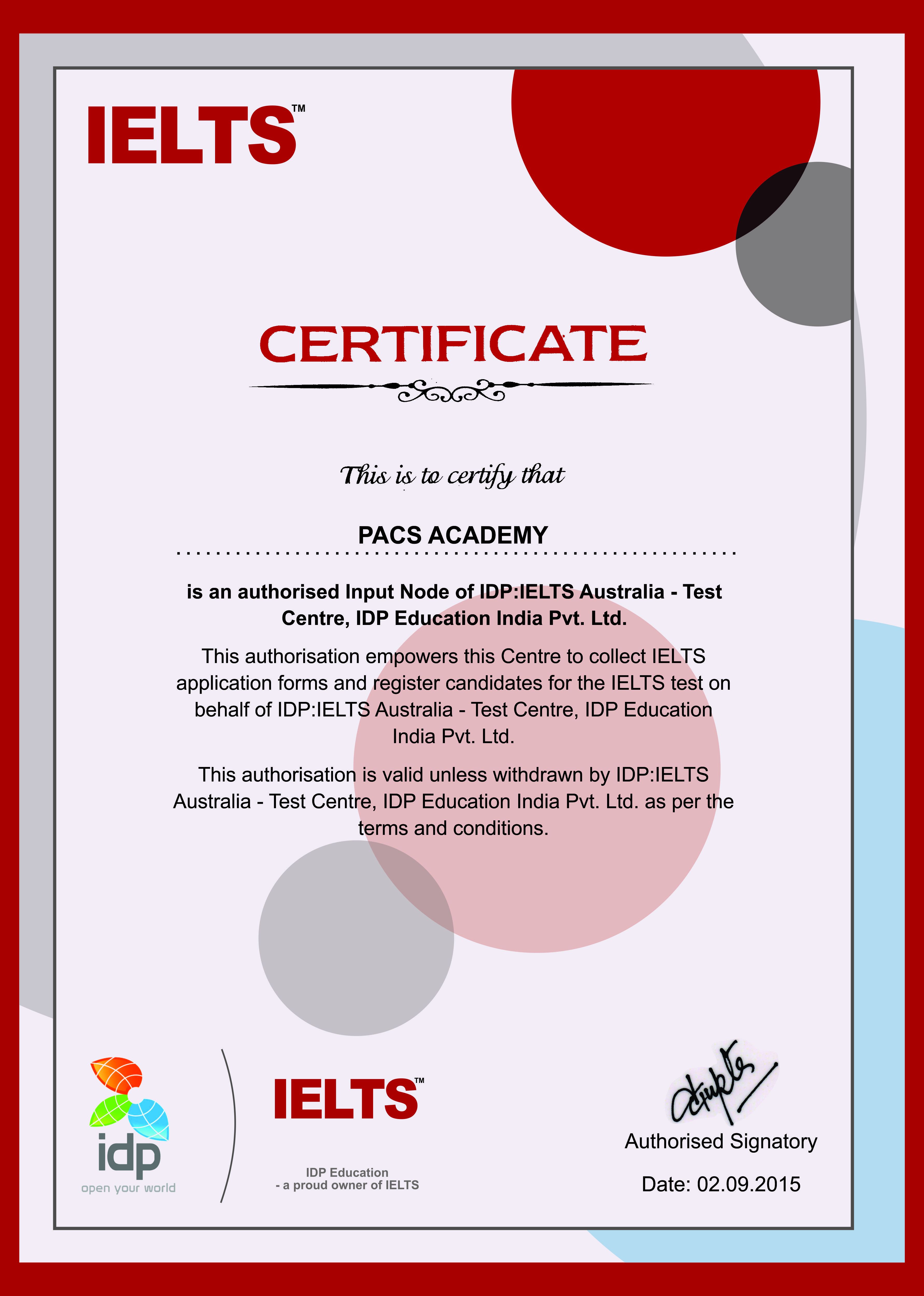 IDP Authorized certificate